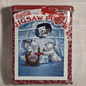 Coca-Cola Polar Bear Jigsaw Puzzle Tin